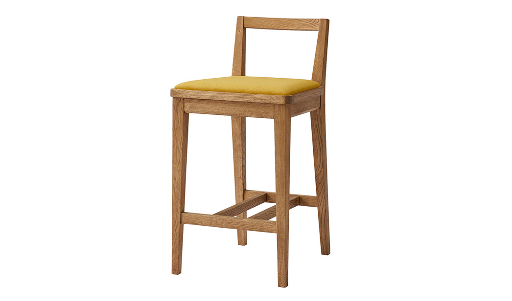 杢景 ハイチェア 楢(ナラ) 倉敷帆布