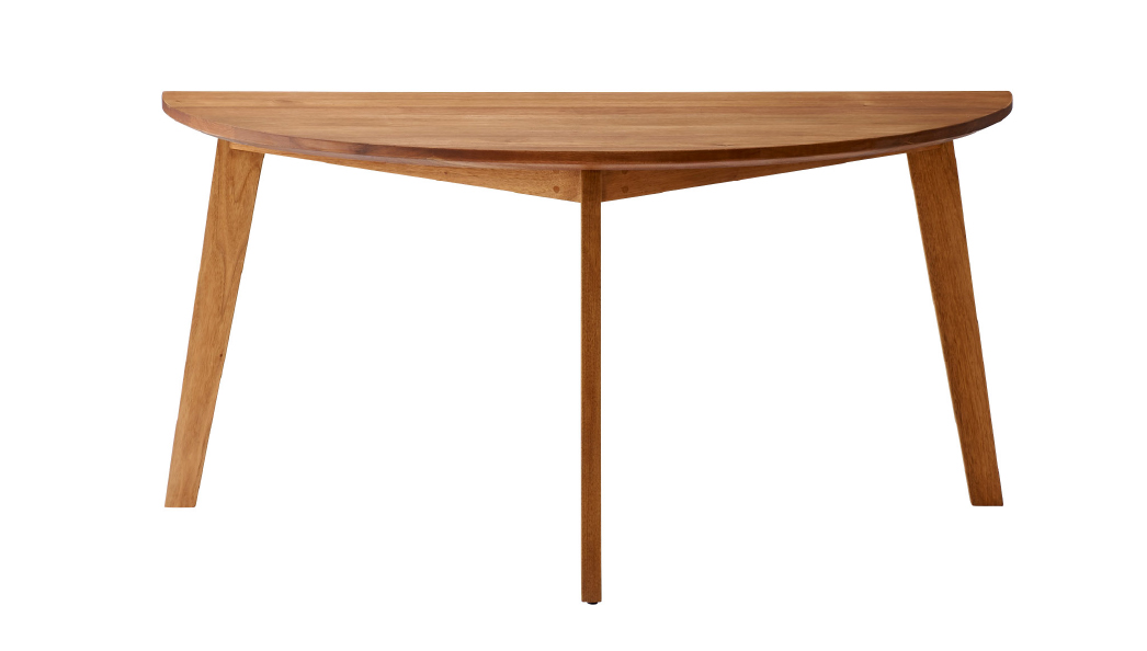 四季 半円テーブル140 くるみ+柿渋